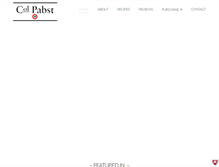 Tablet Screenshot of colonelpabst.com